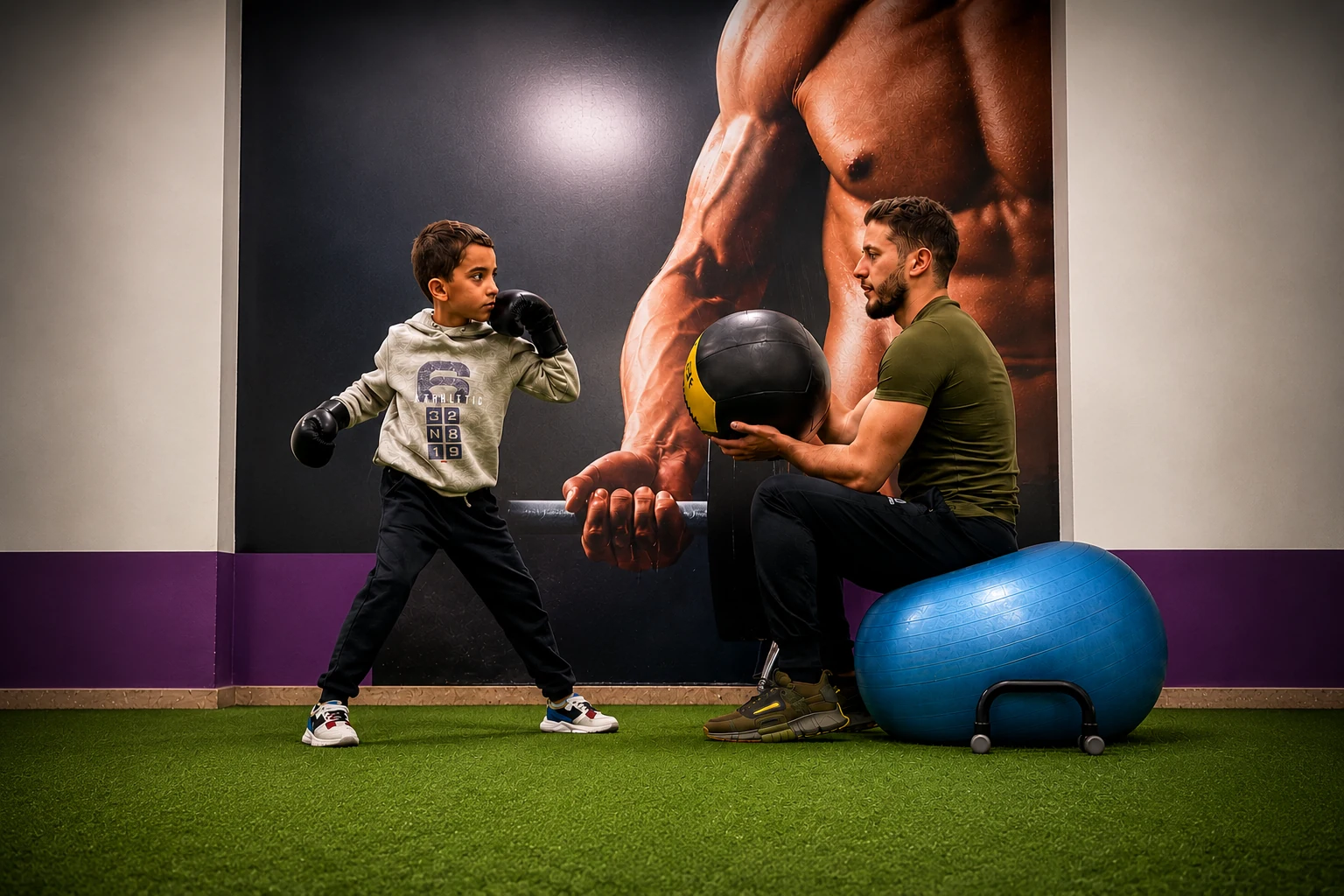 Salim — starting fitness training at age 5 with Coach George